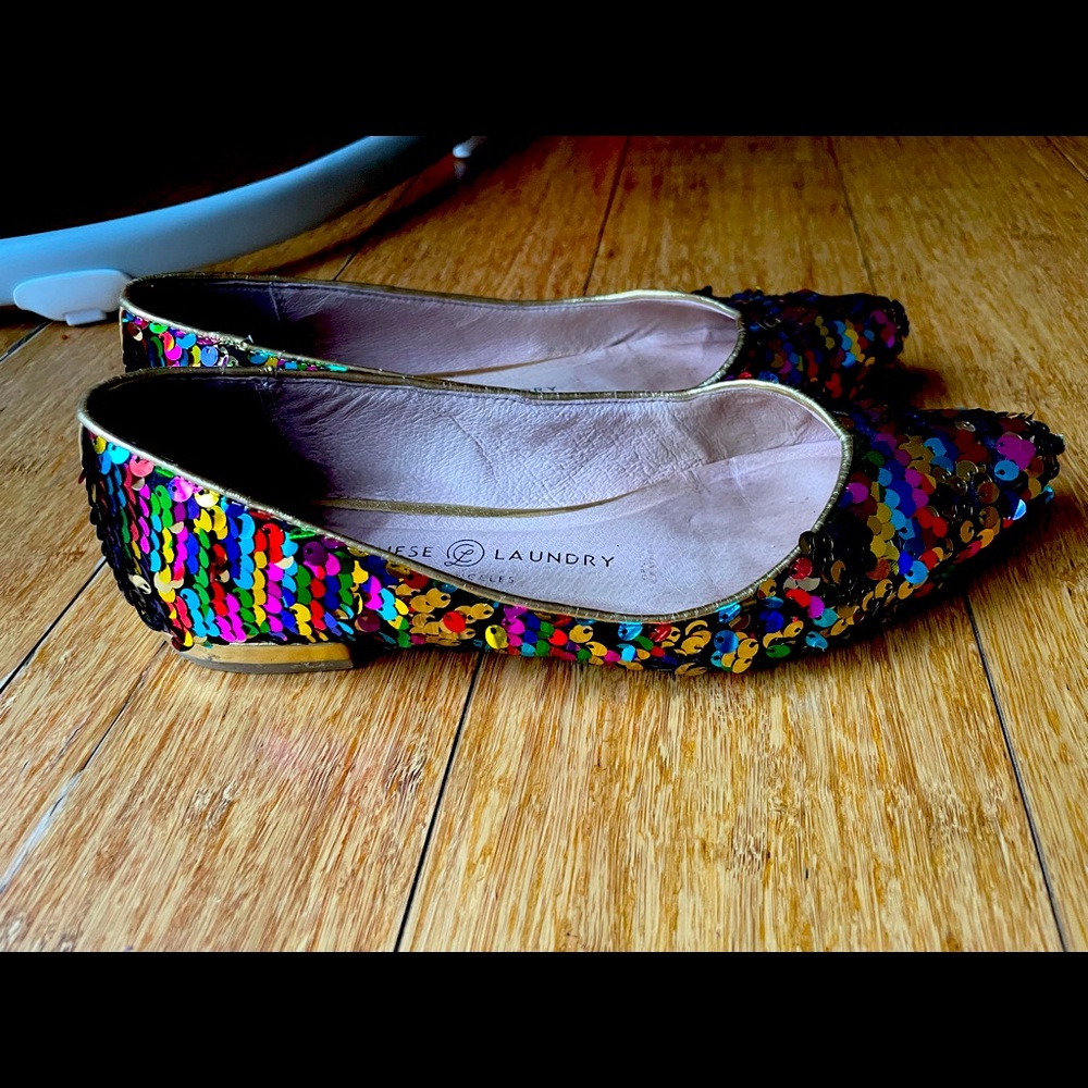 Chinese Laundry Sequined Flats